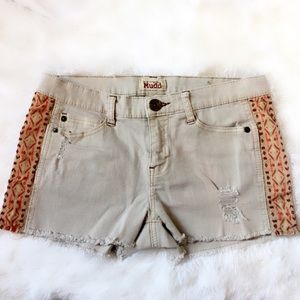 Coachella distressed shorts